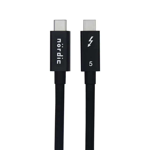 1,5m Thunderbolt 5 kabel 80Gbps dataöverföring 240W laddning 120Gbps bandbredd 16K60Hz 8K60Hz 4K540Hz