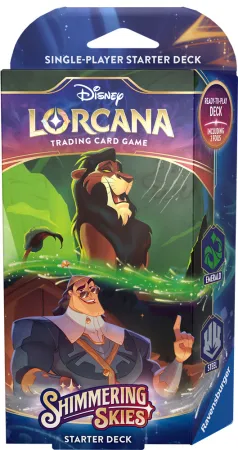 Disney Lorcana TCG: Shimmering Skies Starter Deck – Scar & Kronk