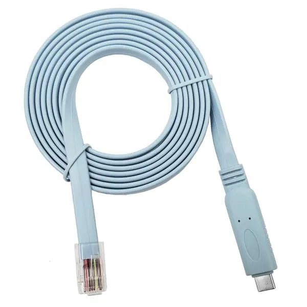 - konsolkabel till USB C till Rj45 Cisco-konsolkabel för MacBook-bärbara datorer (Ftdi RS232 chip, 6 Ft/1,8 M)