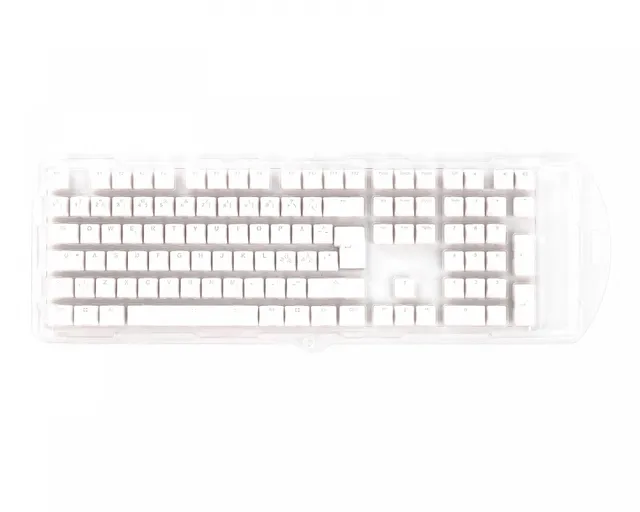 White - 115 Keycap set - Seamless Double-shot PBT - Nordic Layout
