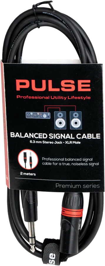 Balanserad signal kabel 2m 1,4Stereo/XLR