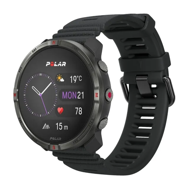 Grit X2 sportklocka S-L (svart)