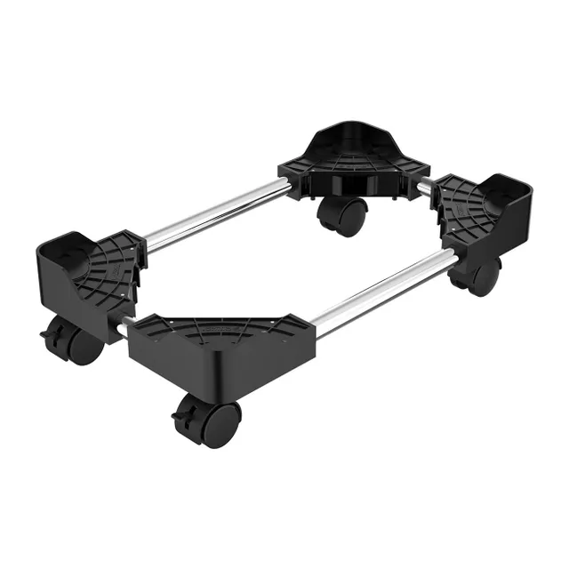 CPB4 Adjustable Computer Stand with Wheels - Black