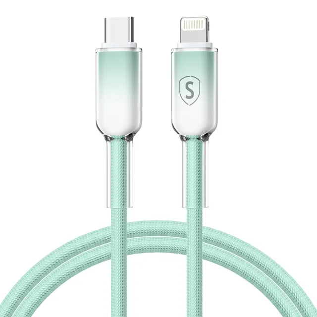 Dynamic Series USB-C till Lightning Kabel 2.4 A, 1m – Grön