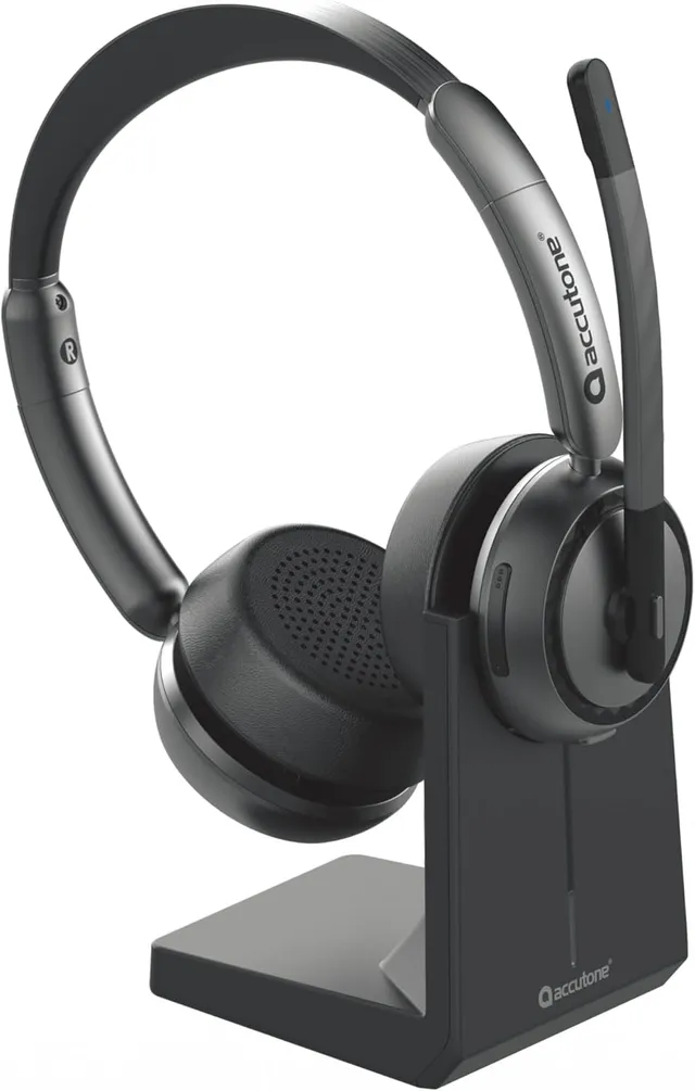 Sonar 85 Bluetooth trådlöst headset med mikrofon, Bluetooth-headset med aktiv brusreducering