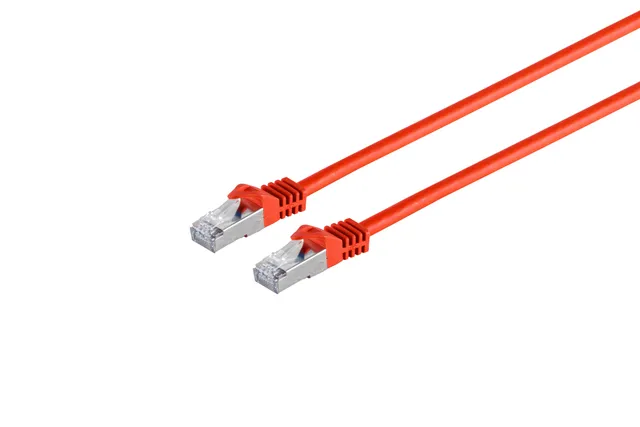 S-conn patchkabel S/FTP Cat 7 röd 2,0 m