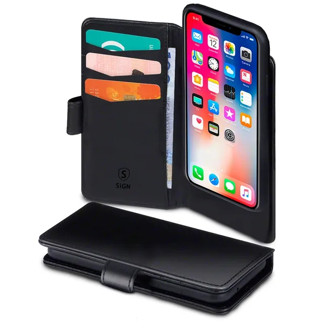 Plånboksfodral 2-i-1 för iPhone 12 Pro Max - Svart
