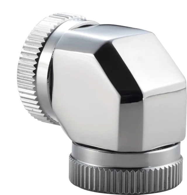 12mm Hard Tube Adapter 90° -Krom