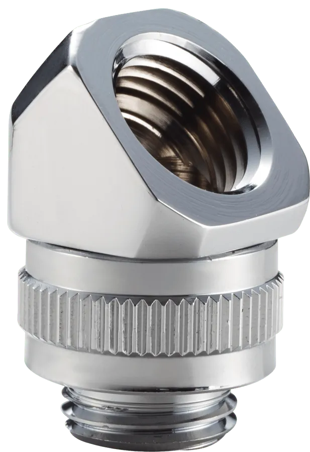 M-F Rotary Fitting 45° G1/4 -Krom