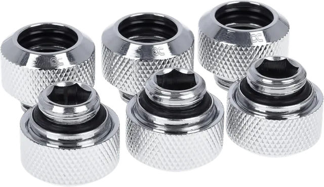 Eiszapfen 13mm Hard Tube CF G1/4 6st -Krom