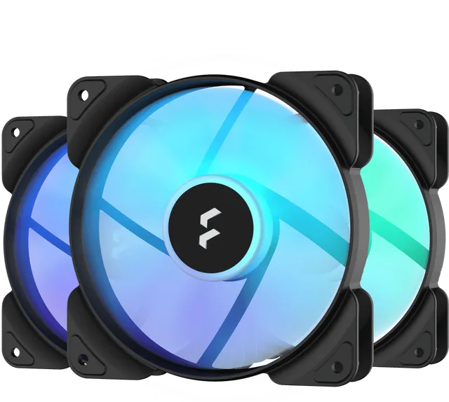 Aspect 120mm RGB Svart 3-pack