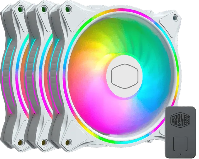 MasterFan MF120 Halo Vit 3-pack