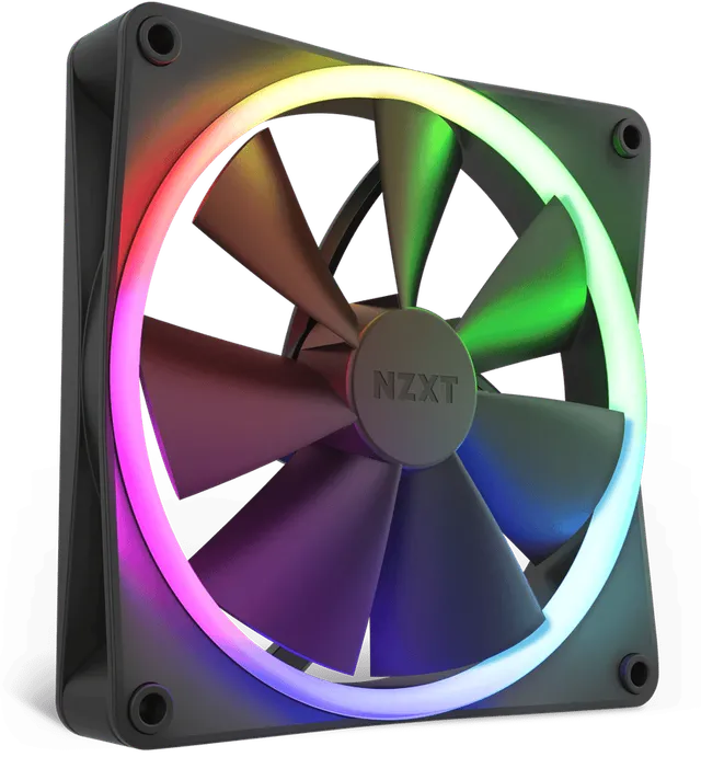 F140 RGB 140mm Svart