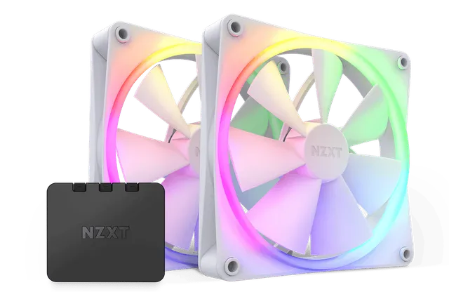F140 RGB 140mm Vit 2-pack