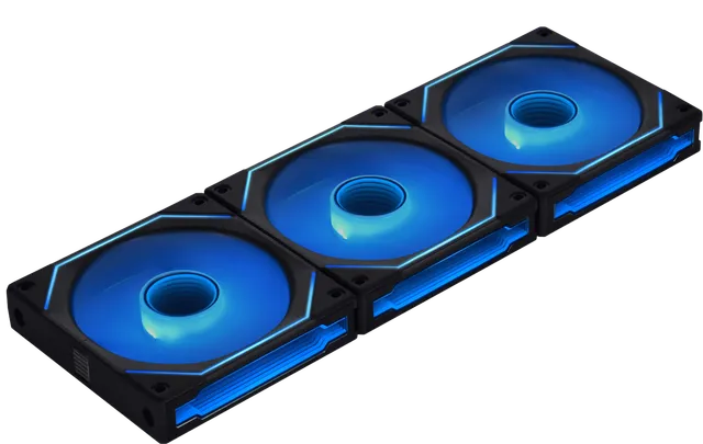 UNI FAN SL120 Infinity RGB PWM Svart 3-pack