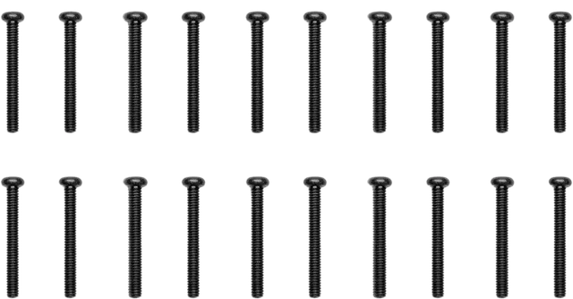 EK-Loop Phillips Head Screw Set M4x30mm - Black (20pcs)