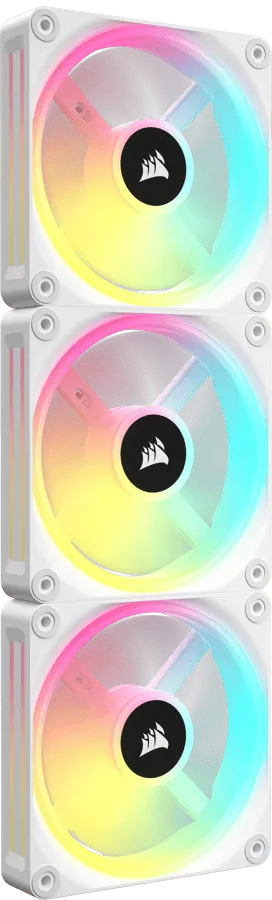 iCUE LINK QX120 RGB Startkitt Vit 3-pack