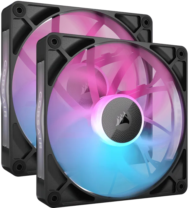 iCUE LINK RX140 RGB Svart 2-pack