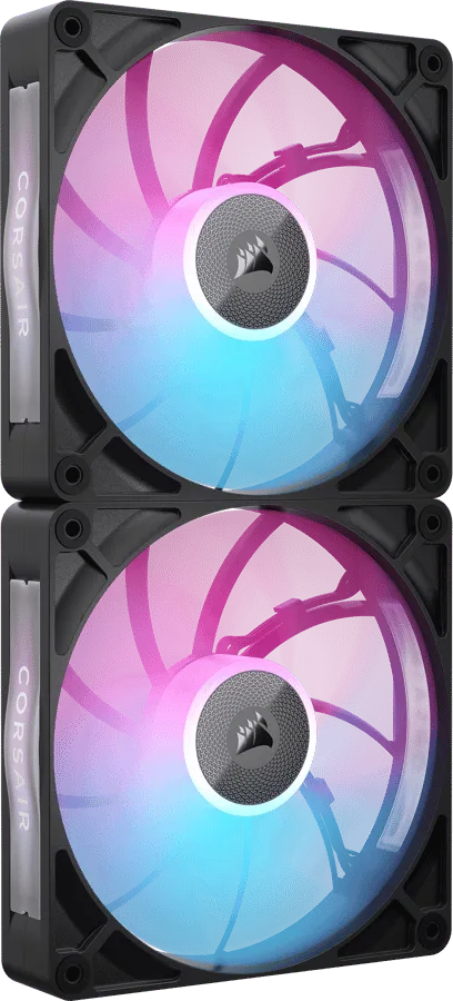 iCUE LINK RX140 Max RGB Svart 2-pack