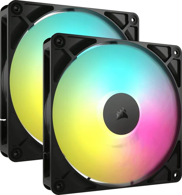 RS140 ARGB Svart 2-pack