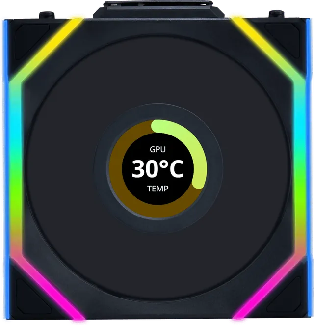 UNI FAN SL120 Wireless LCD Svart