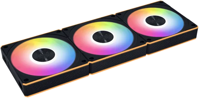 UNI FAN CL Wireless Reverse Svart120mm 3-pack