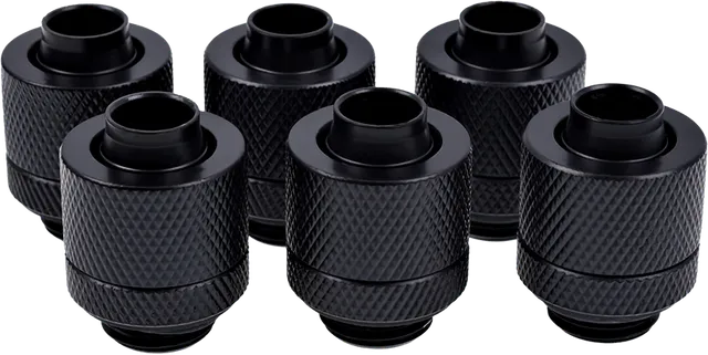Eiszapfen 13/10mm G1/4 6-pack -Svart