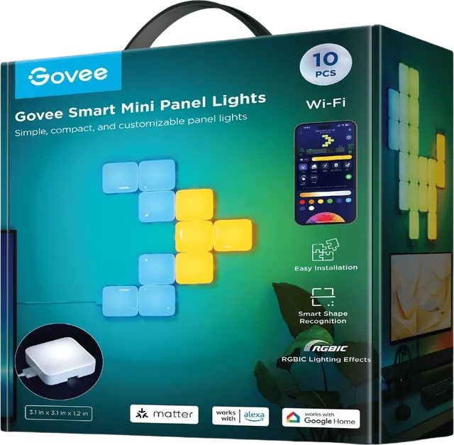 Mini Panel Lights 10-pack