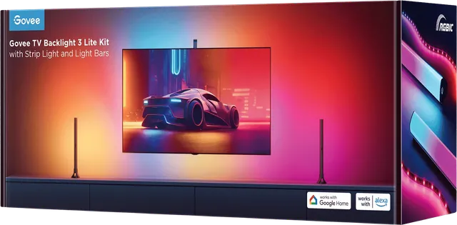TV Backlight 3 Lite Kit Strip + Lightbar
