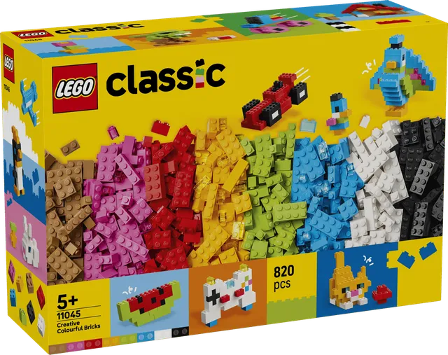 Classic Kreativa färgglada klossar 11045