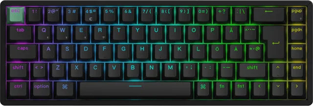 K6 HE Wireless Tri-Mode Hot Swap QMK Gateron 2.0 Purple Magnetic Switch Black