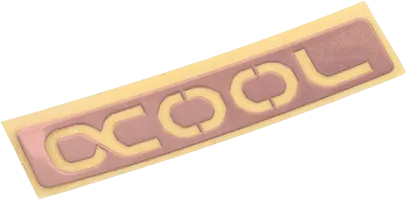 Sticker 45x10mm Polerad Koppar