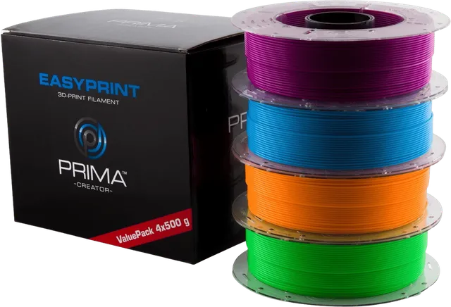 Easy Print PLA Valuepack Neon 1.75mm 4x500G