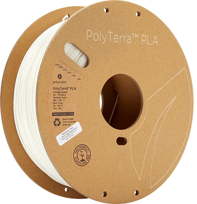 PolyTerra PLA 1.75mm - 1 kg - Vit