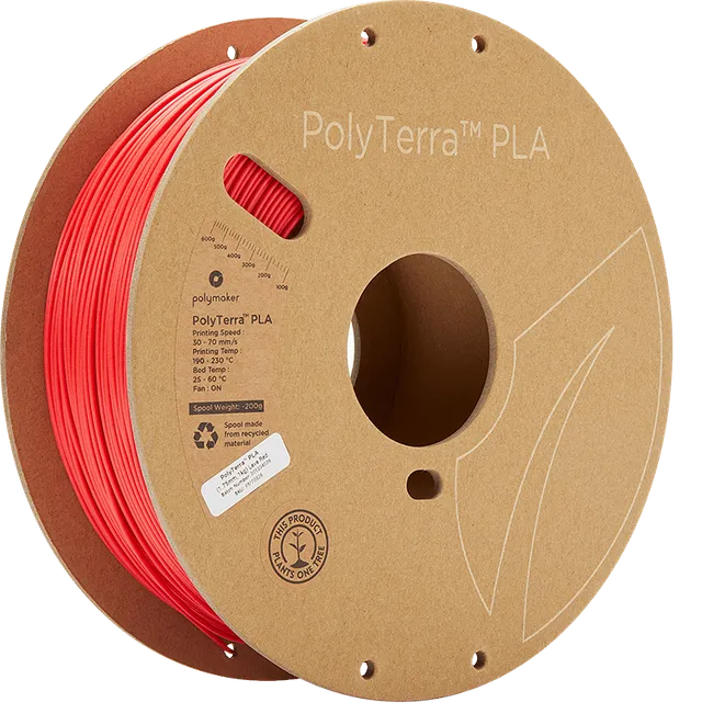 PolyTerra PLA 1.75mm - 1 kg - Röd