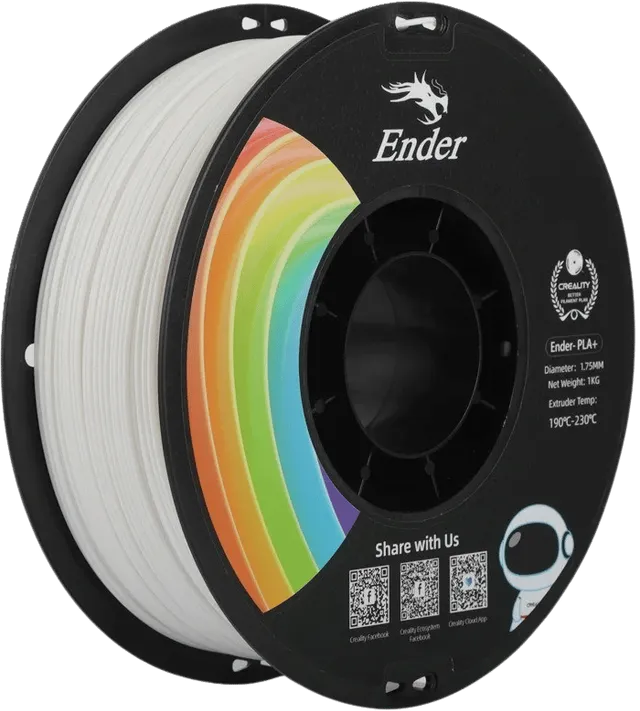 Ender PLA+ 1.75mm - 1 kg - Vit