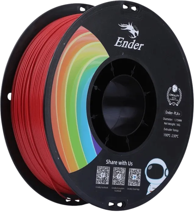Ender PLA+ 1.75mm - 1 kg - Röd