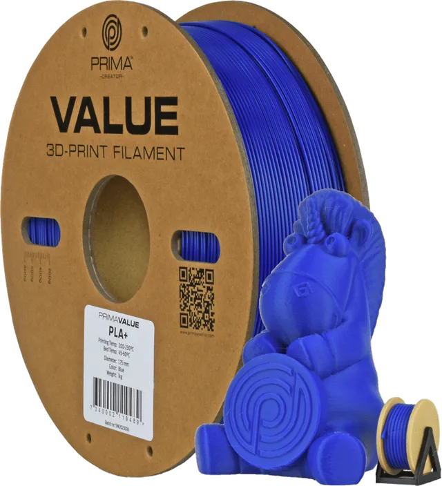 Prima Value PLA+ 1.75mm 1kg - Blå
