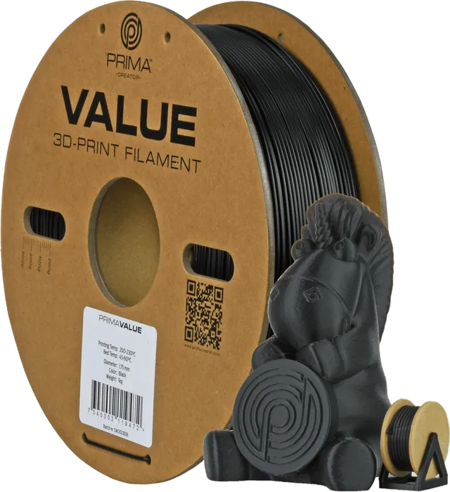 Prima Value ABS 1.75mm 1kg - Svart