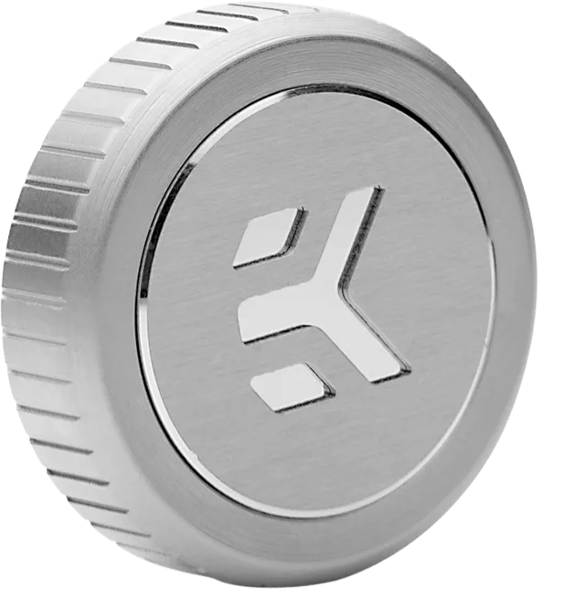EK-Quantum Torque Plug w/Badge - Satin Titanium