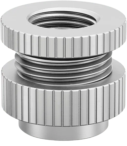 EK-Quantum Torque Pass-Through G1/4 - Satin Titanium