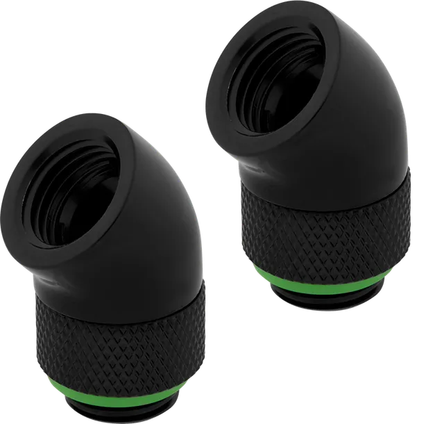 Hydro X Series XF 45° Rotary Adapter 2-pack - Svart