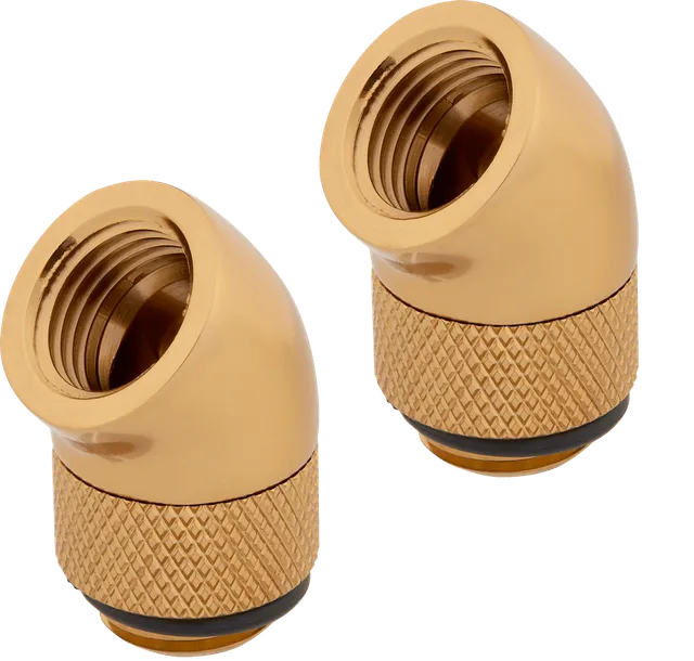 Hydro X Series XF 45° Rotary Adapter 2-pack - Guld