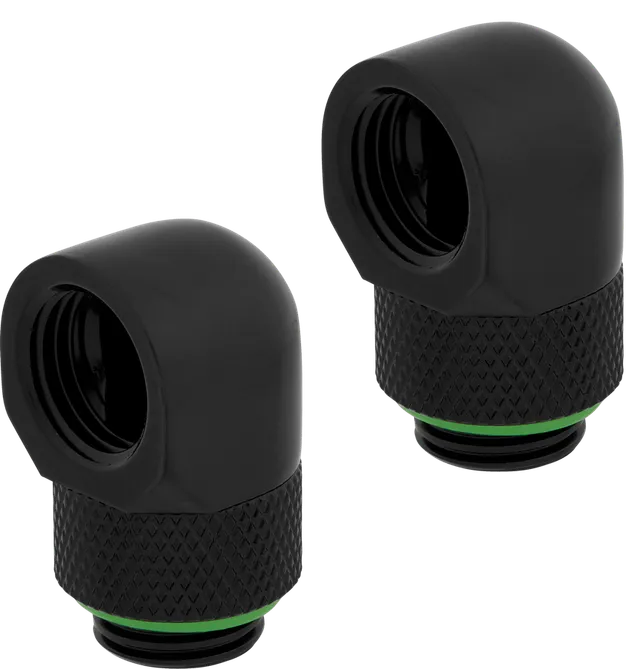 Hydro X Series XF 90° Rotary Adapter 2-pack - Svart