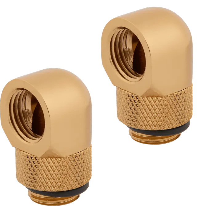 Hydro X Series XF 90° Rotary Adapter 2-pack - Guld