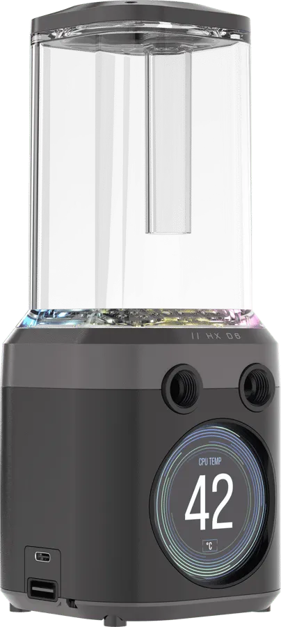 iCUE LINK XD6 RGB Elite LCD Pump Reservoir Svart