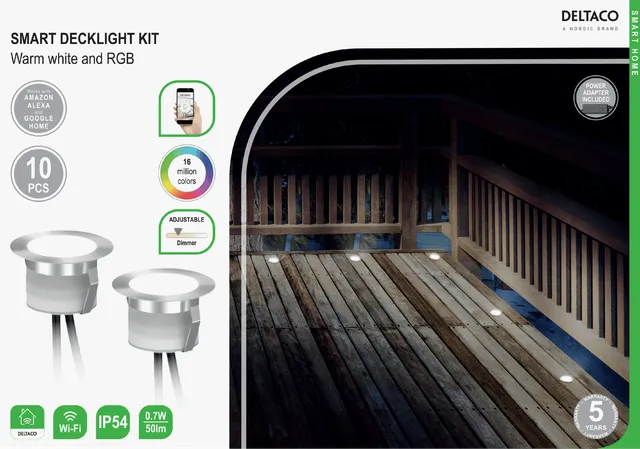 Smart Spotlights för Trall 10 Lampor RGB WiFi