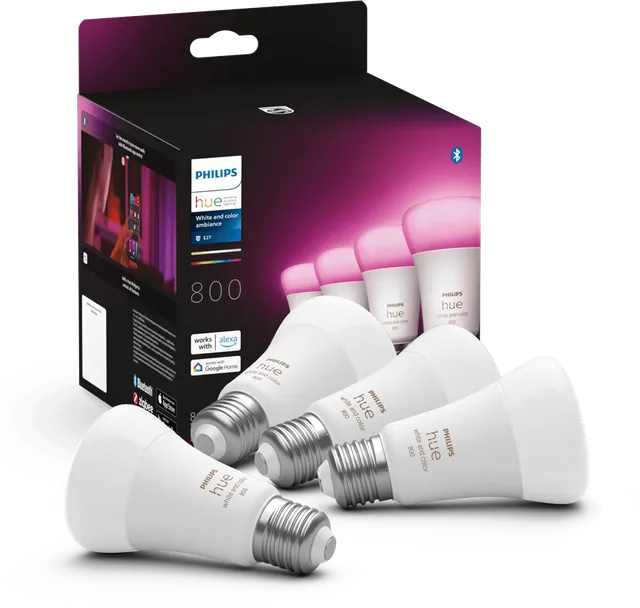White Color 806lm E27 4-pack