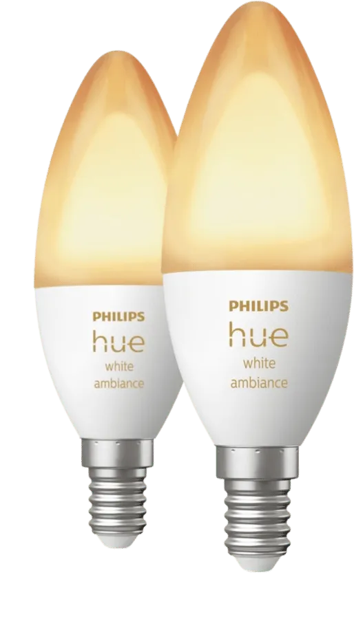 White Ambiance 470lm E14 2-pack