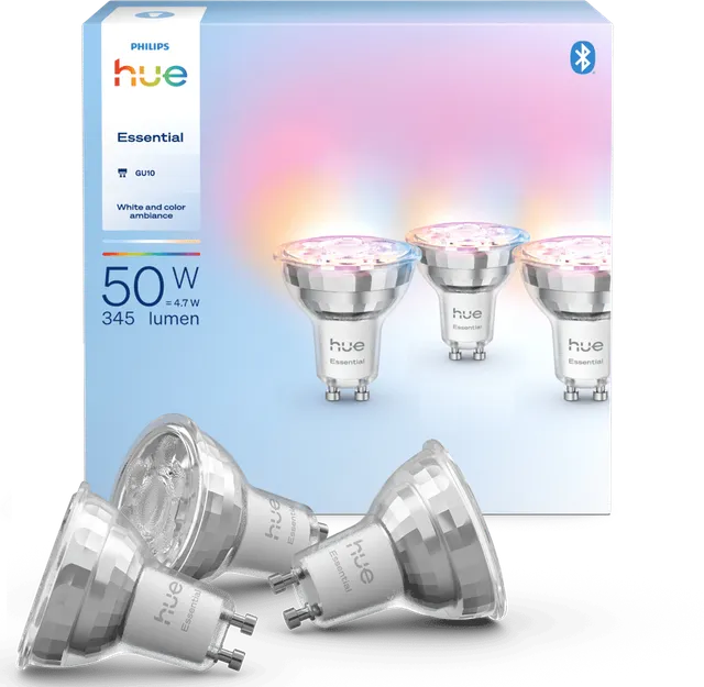 Essential White Color 345lm GU10 3-pack